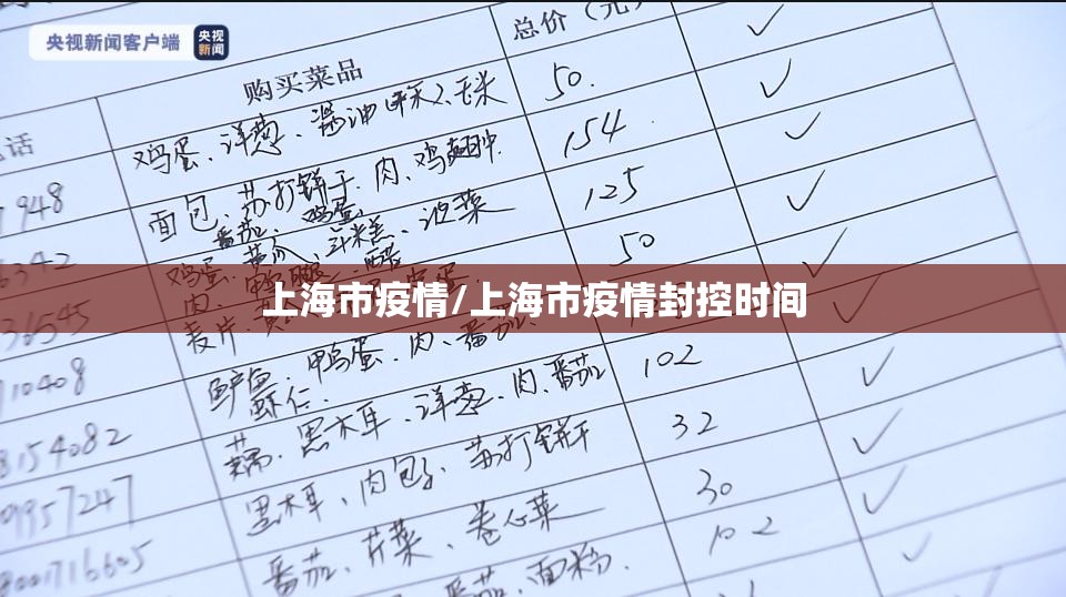 上海市疫情/上海市疫情封控时间
