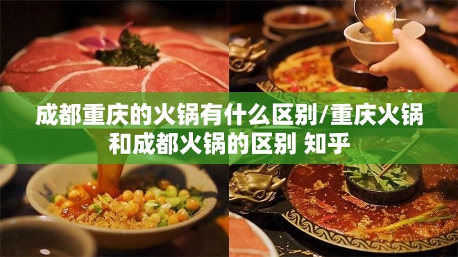 成都重庆的火锅有什么区别/重庆火锅和成都火锅的区别 知乎