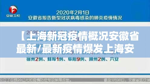 【上海新冠疫情概况安徽省最新/最新疫情爆发上海安徽】