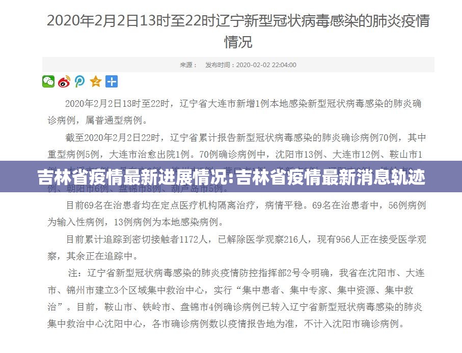 吉林省疫情最新进展情况:吉林省疫情最新消息轨迹