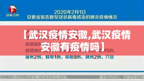 【武汉疫情安徽,武汉疫情安徽有疫情吗】
