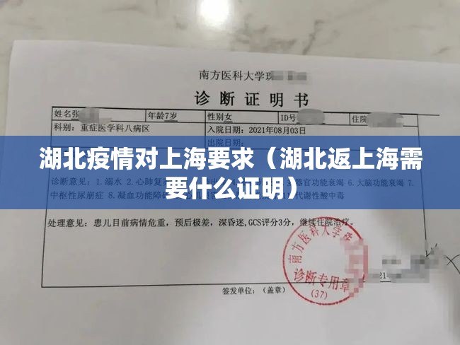 湖北疫情对上海要求（湖北返上海需要什么证明）