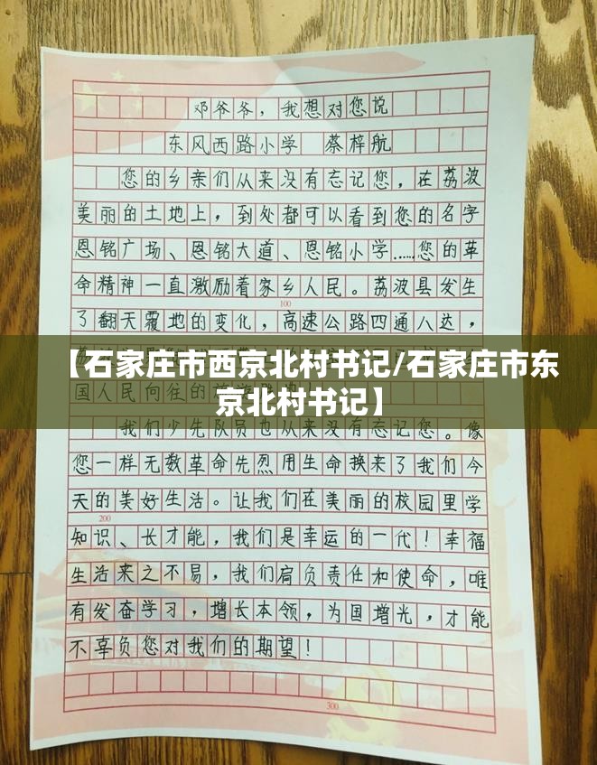 【石家庄市西京北村书记/石家庄市东京北村书记】
