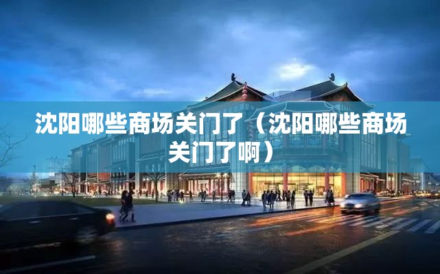 沈阳哪些商场关门了（沈阳哪些商场关门了啊）