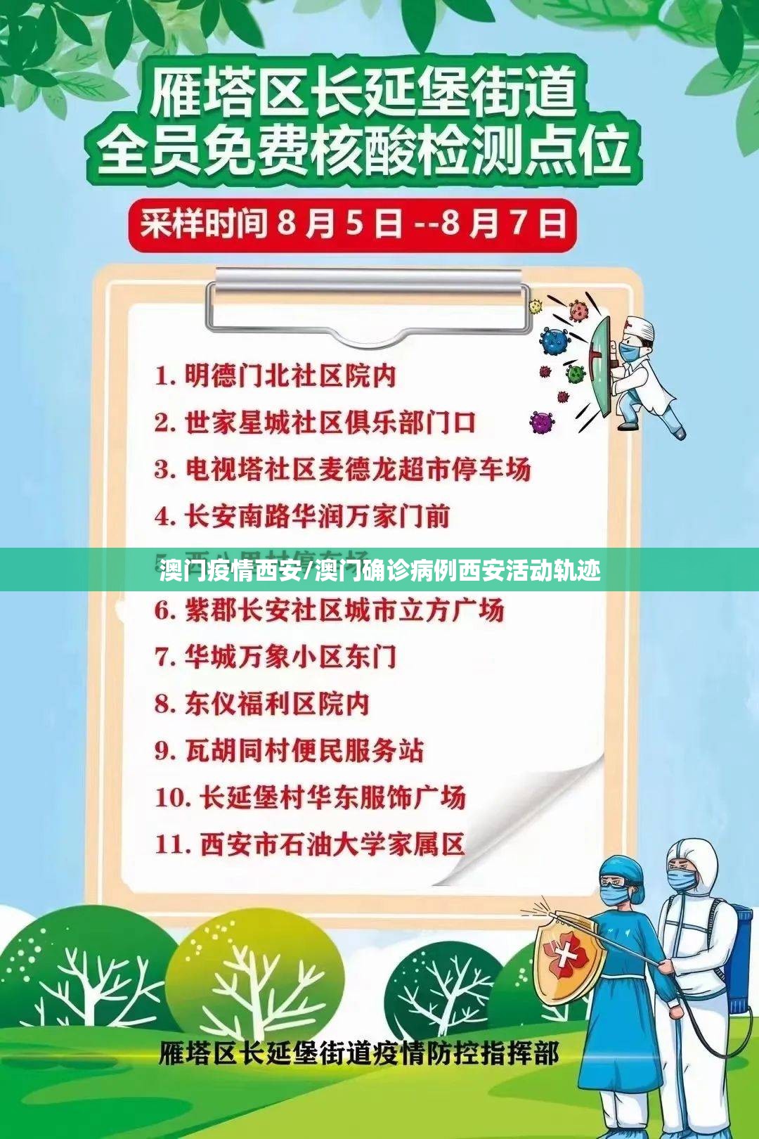 澳门疫情西安/澳门确诊病例西安活动轨迹