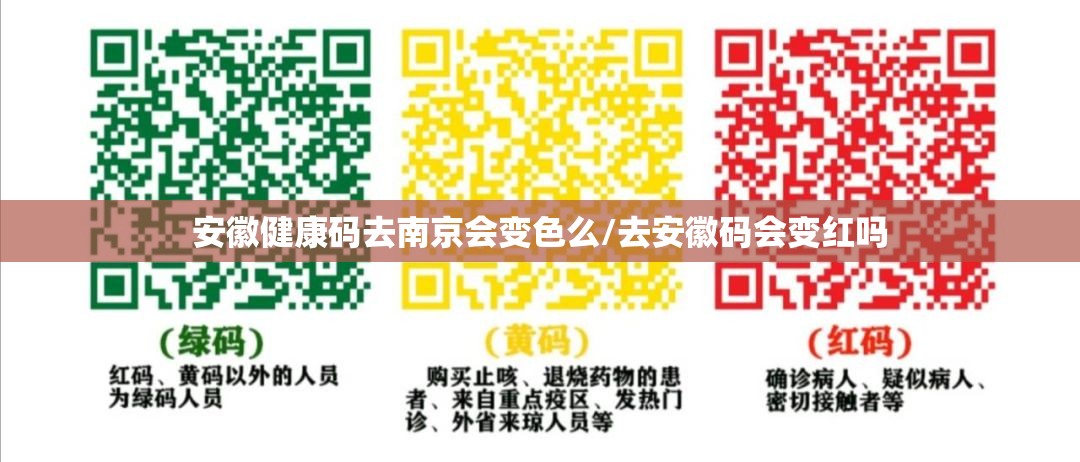 安徽健康码去南京会变色么/去安徽码会变红吗