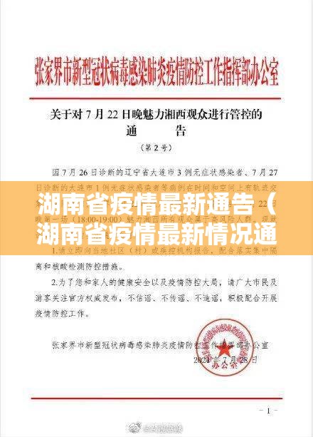 湖南省疫情最新通告（湖南省疫情最新情况通报）