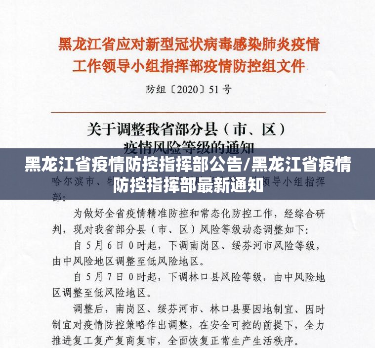 黑龙江省疫情防控指挥部公告/黑龙江省疫情防控指挥部最新通知