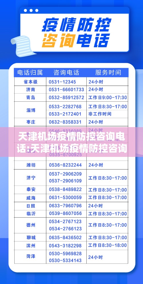 天津机场疫情防控咨询电话:天津机场疫情防控咨询电话号码