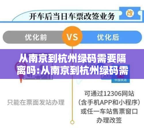 从南京到杭州绿码需要隔离吗:从南京到杭州绿码需要隔离吗今天
