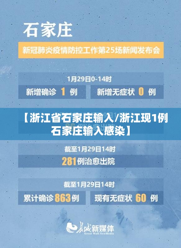 【浙江省石家庄输入/浙江现1例石家庄输入感染】