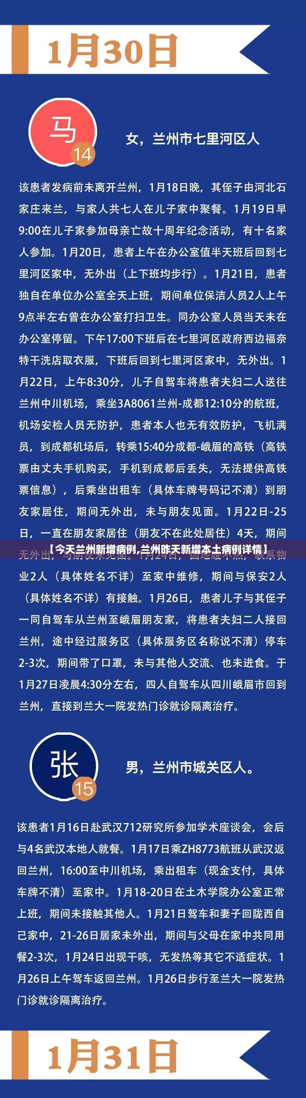 【今天兰州新增病例,兰州昨天新增本土病例详情】