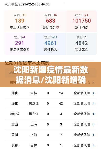 沈阳新增疫情最新数据消息/沈阳新增确诊病例最新消息
