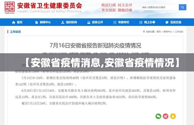 【安徽省疫情消息,安徽省疫情情况】