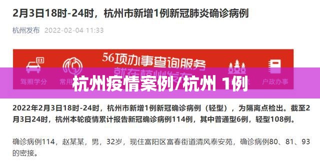 杭州疫情案例/杭州 1例