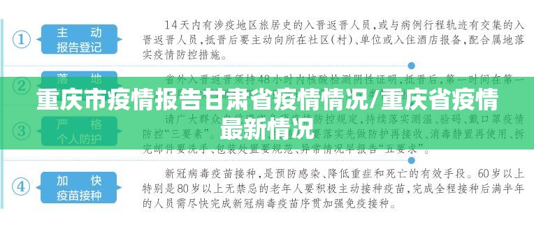 重庆市疫情报告甘肃省疫情情况/重庆省疫情最新情况