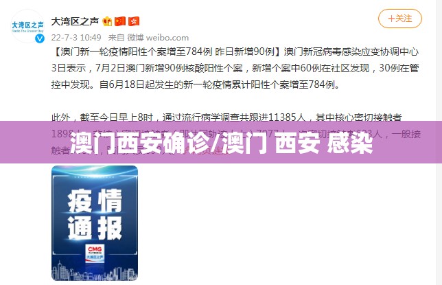 澳门西安确诊/澳门 西安 感染
