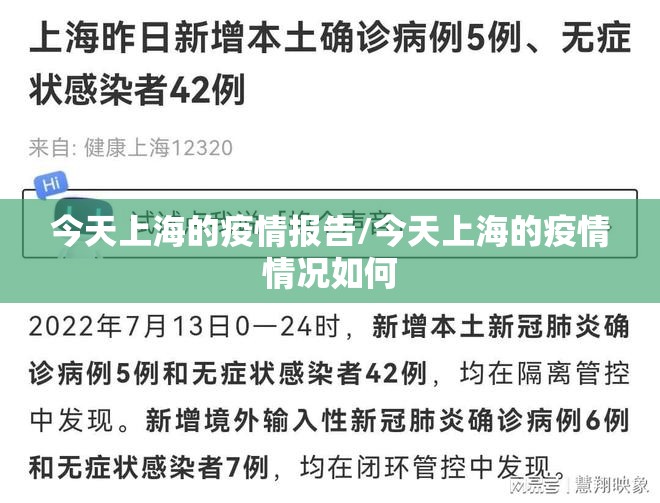 今天上海的疫情报告/今天上海的疫情情况如何