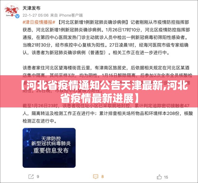 【河北省疫情通知公告天津最新,河北省疫情最新进展】