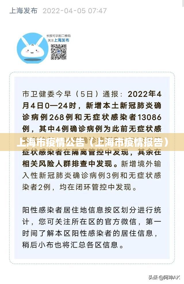 上海市疫情公告（上海市疫情报告）