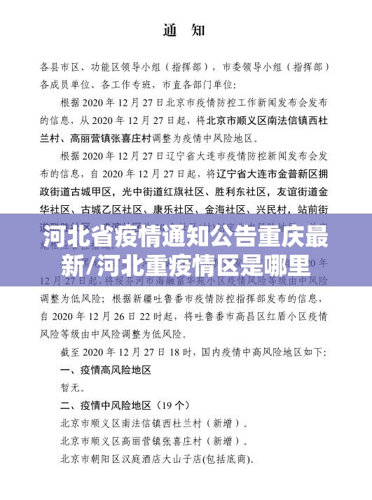 河北省疫情通知公告重庆最新/河北重疫情区是哪里