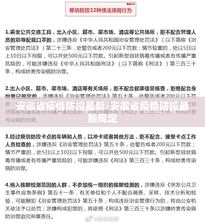 安徽省疫情防控最新/安徽省疫情防控最新规定
