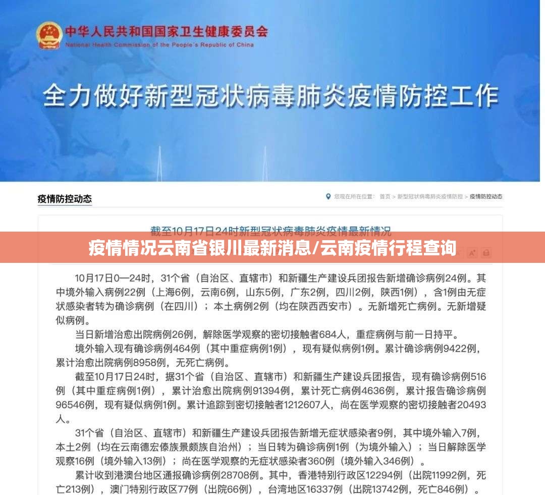 疫情情况云南省银川最新消息/云南疫情行程查询
