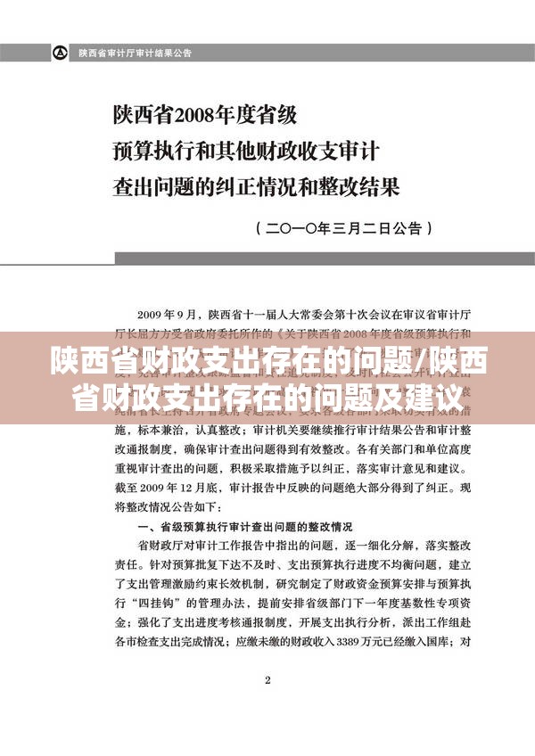 陕西省财政支出存在的问题/陕西省财政支出存在的问题及建议