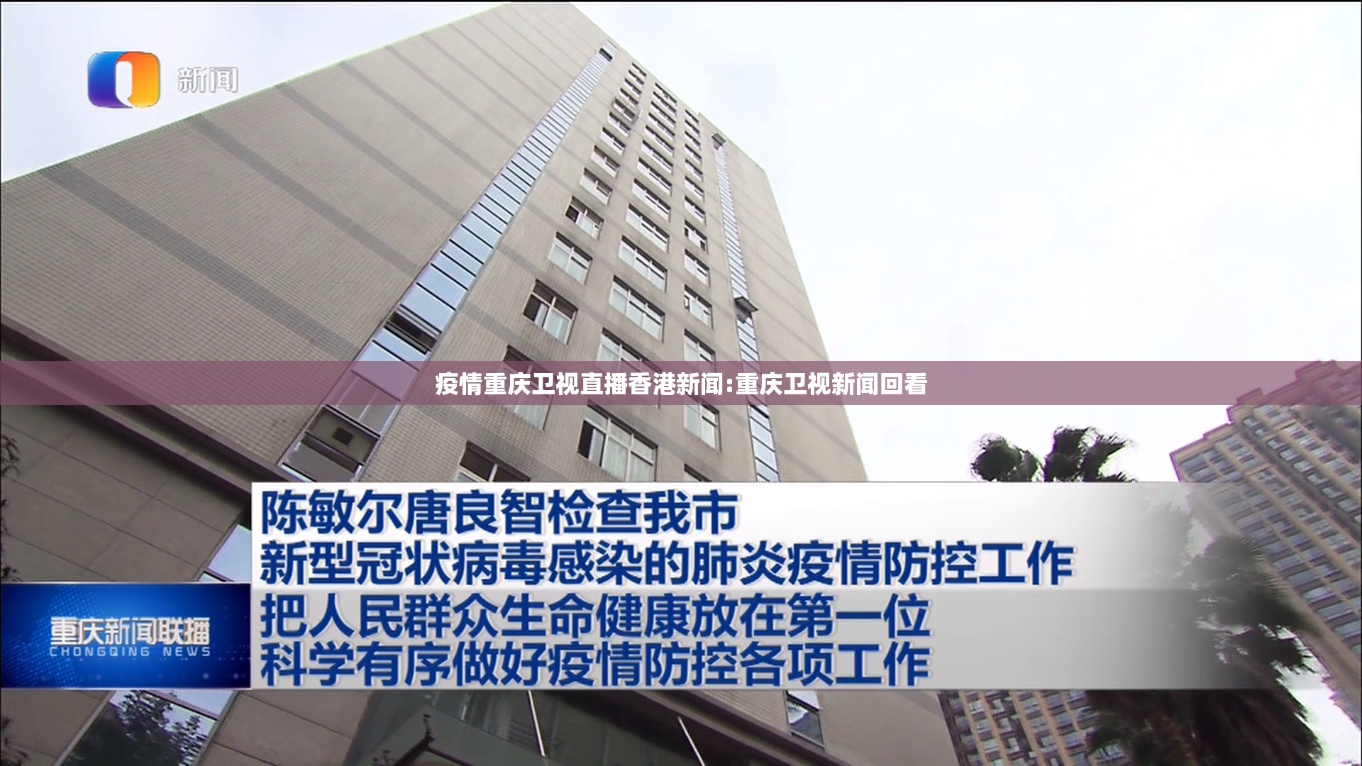 疫情重庆卫视直播香港新闻:重庆卫视新闻回看