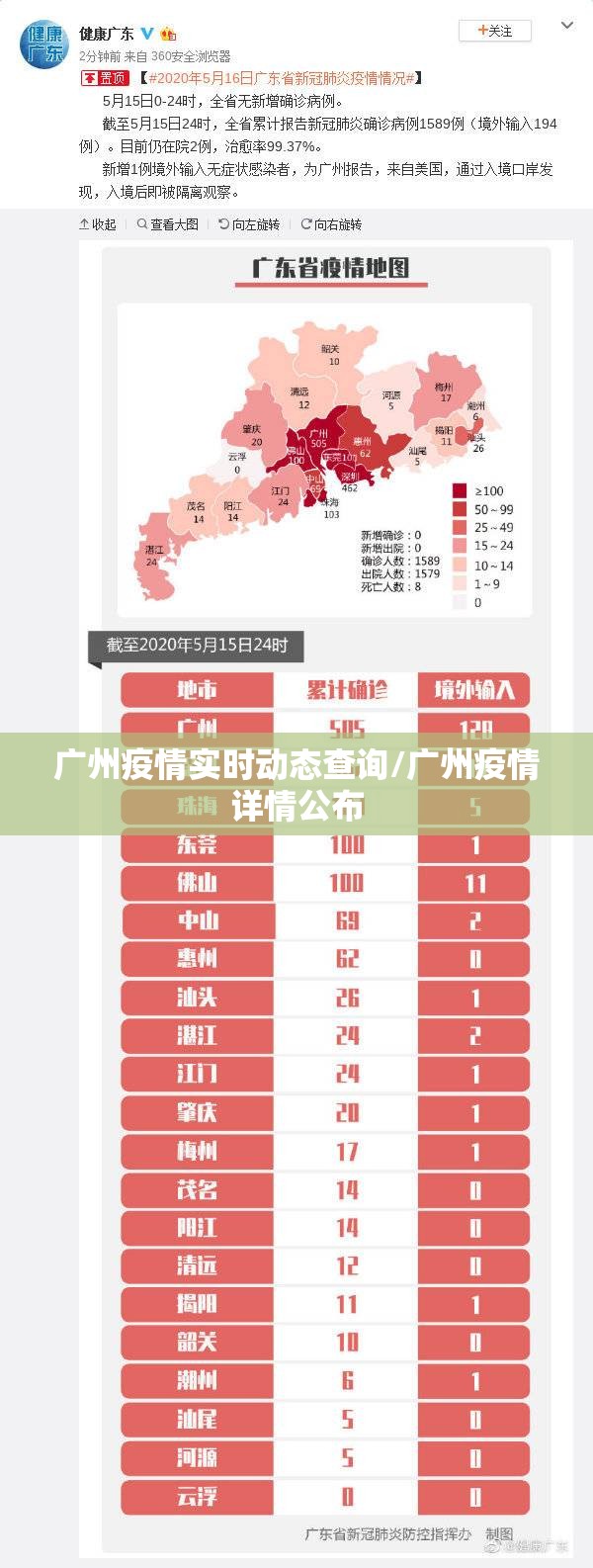 广州疫情实时动态查询/广州疫情详情公布