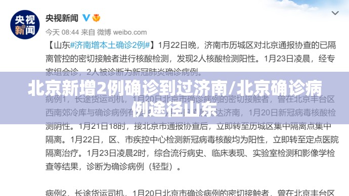 北京新增2例确诊到过济南/北京确诊病例途径山东