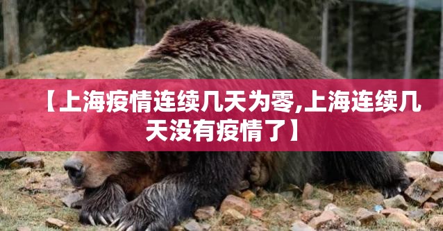 【上海疫情连续几天为零,上海连续几天没有疫情了】