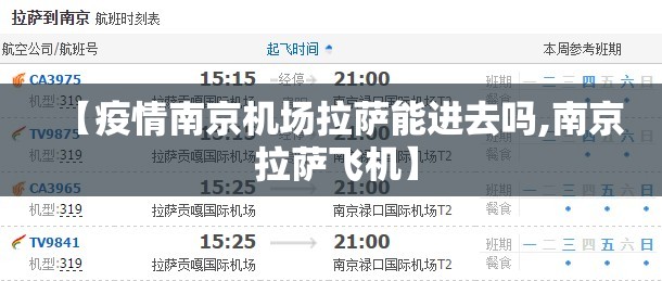 【疫情南京机场拉萨能进去吗,南京 拉萨飞机】