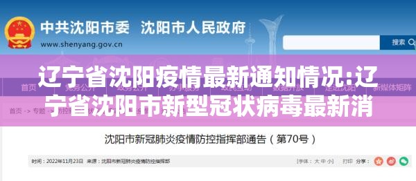 辽宁省沈阳疫情最新通知情况:辽宁省沈阳市新型冠状病毒最新消息