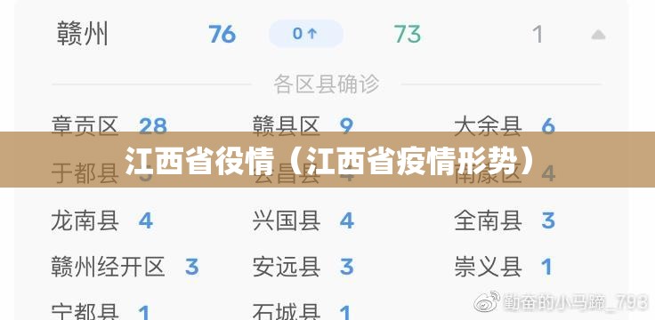 江西省役情（江西省疫情形势）