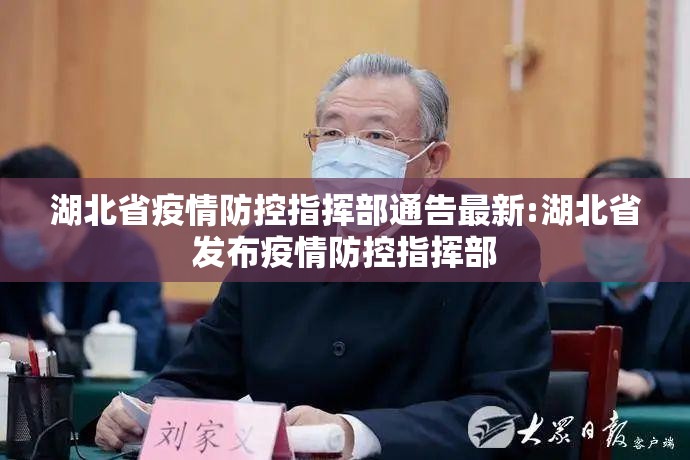 湖北省疫情防控指挥部通告最新:湖北省发布疫情防控指挥部