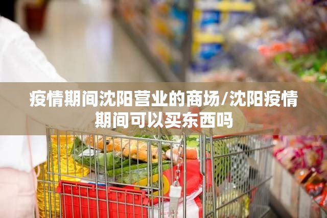 疫情期间沈阳营业的商场/沈阳疫情期间可以买东西吗