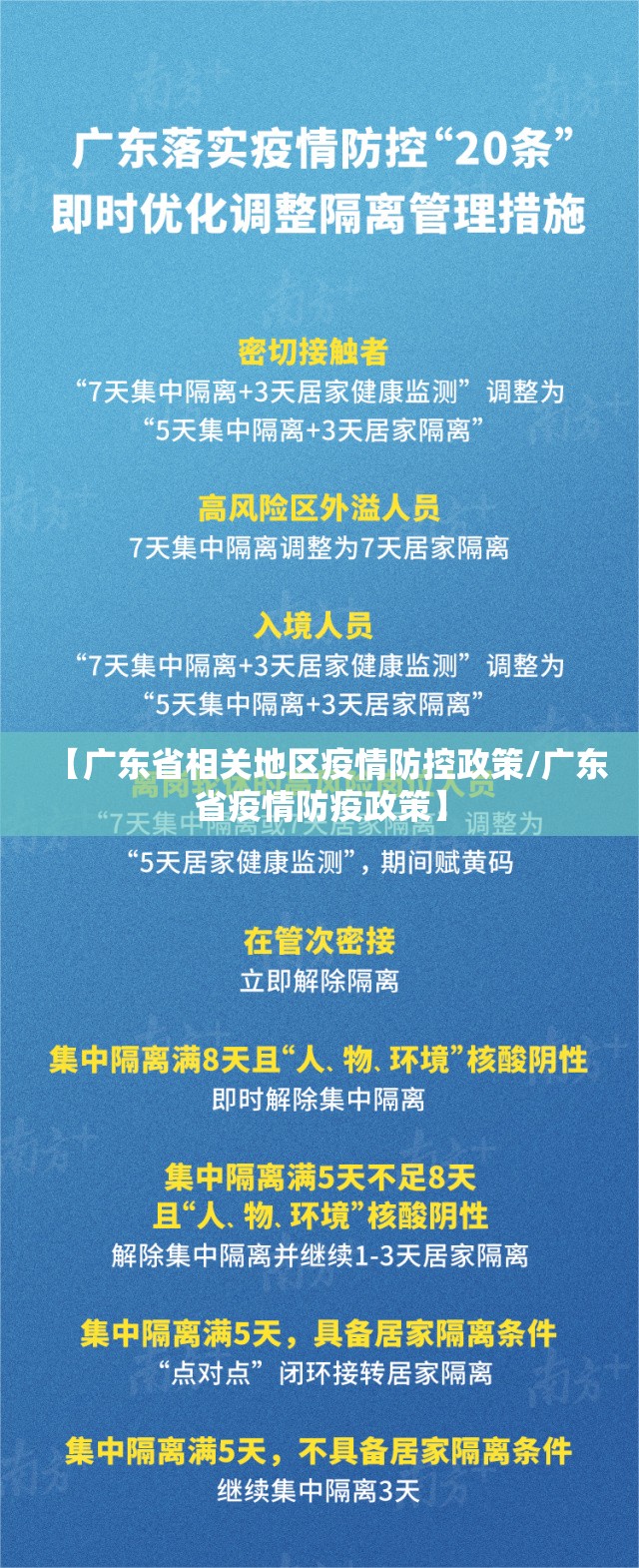 【广东省相关地区疫情防控政策/广东省疫情防疫政策】