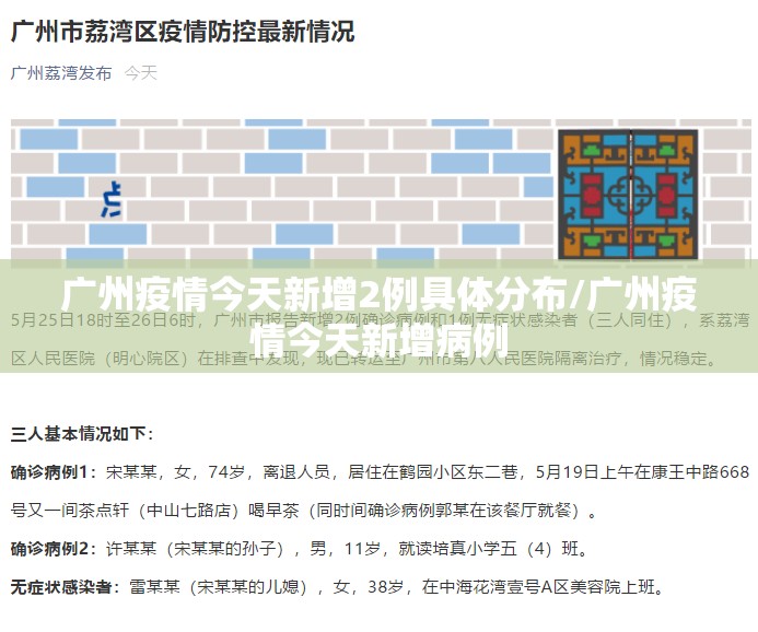 广州疫情今天新增2例具体分布/广州疫情今天新增病例