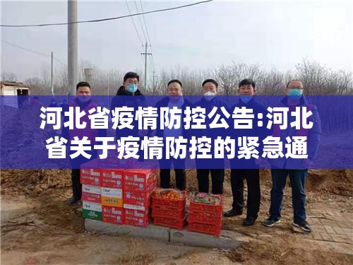 河北省疫情防控公告:河北省关于疫情防控的紧急通知