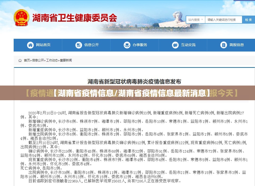 【湖南省疫情信息/湖南省疫情信息最新消息】